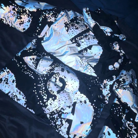 Travis Scott Cactus Jack Reflective Puffer Black and Silver Men’s Small - Picture 3 of 4